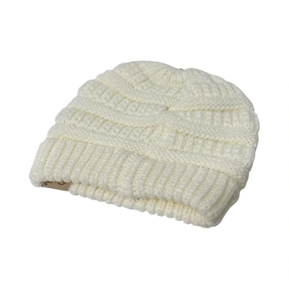 C. C. Kids Winter White Cream Beanie - NWT - Toddler